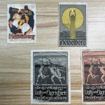 Werbemarke 8x - Lot Heidelberg, 13. Dt. Kongress, Historische Schlossfeste 1912