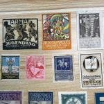 22 Reklamesammelmarken, 1912 - 1913 Deutschland und Europa Lot