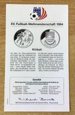 Kiribati 20 Dollars 1993 Spieler am Strand Fußball PP Silbermünze Zertifikat