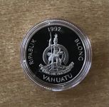 Vanuatu 50 Vatu 1992 Silber PP mit Zertifikat Tierwelt Erdtaube