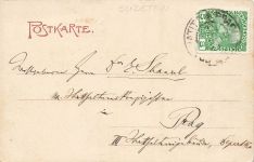 Prachatitz (Prachatice) Blick von der Skalka Postkarte AK