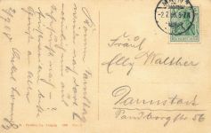 Burg Katz in St. Goarshausen Rheinland-Pfalz Postkarte AK 1908