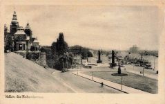 Die Hakenterrasse in Stettin Ostpreussen Postkarte AK