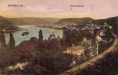 Totalansicht von Boppard am Rhein Rheinland-Pfalz Postkarte AK 1908