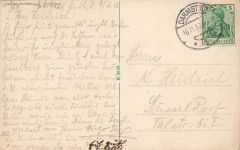 Paradeplatz und Denkmal Ludwigs IV. in Darmstadt Hessen Postkarte AK 1913
