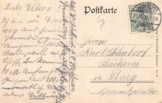 Hamburg Grosser Burstah mit Gertighaus Postkarte AK 1908