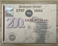 Numisblatt 3/97 Heinrich Heine 10 Deutsche Mark 1997