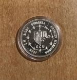 Andorra 10 Diners 1991 Karl der Große PP Silber Ecu mit Zertifikat