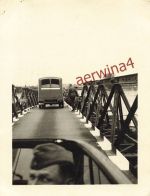 Deutscher LKW auf Behelfsbrücke Albert-Kanal Belgien
