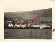 Zerstörte Häuser an der Amel bei Stavelot Belgien