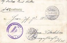 AK Deutsch-Südwest-Afrika DSWA Avis gel. Feldpost Schutztruppe WINDHUK 1906
