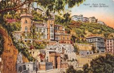 Napoli Parco Grifeo ed Hotel Bertolini Postkarte AK