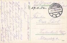 Deutschmühlenweier am Fürsthaus in Saarbrücken Saarland Postkarte AK 1915