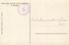Dampfer Grüßgott Norddeutscher LLoyd Bremen Postkarte AK 1925