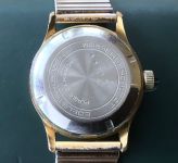 Herren Uhr Armbanduhr Glashütte GUB Q1 Wassergeschützt Plaque 20 Mikron