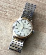 Herren Uhr Armbanduhr Glashütte GUB Q1 Wassergeschützt Plaque 20 Mikron