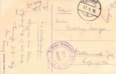 AK Denain Kirche Saint - Martin Strasse Frankreich Inft. Regt. 92