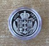 Nieu Inseln 5 Dollars 1992 Jaguar Silber PP mit Zertifikat