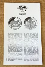 Nieu Inseln 5 Dollars 1992 Jaguar Silber PP mit Zertifikat