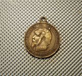 Bronzemedaille Frankreich Napoleon III. 1852 – 1870