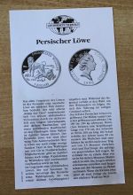 Cook Inseln 5 Dollars 1996 Löwe Silber PP mit Zertifikat
