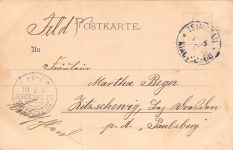 AK Deutsche Soldaten Tsingtau 青岛 市 Kiautschou China Boxeraufstand Feldpost 1901