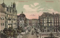 Kaiserstrasse mit Straßenbahn in Frankfurt am Main Hessen Postkarte AK 1906