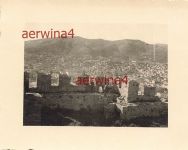 Deutsche Soldaten Blick von der Burg auf Kavala Griechenland