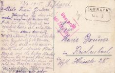 Ansicht Lambach an der Traun Österreich Postkarte AK 1915