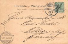DSWA Deutsch-Südwest-Afrika AK OTJYMBINGWE gel. Jakalswater. 1899