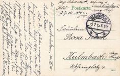 Blick auf Denkmal im Ehrental Saarbrücken Saarland Postkarte AK 1915