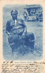DSWA Deutsch-Südwest-Afrika AK Herero-Häuptling gel.OTAVI-OUTJO-CÖTHEN 1900