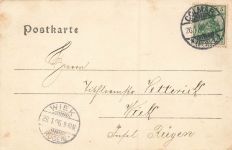 Gruss aus Colmar Epicerie Droguerie Auguste Eschbach Elsass Postkarte AK 1906