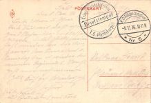 Kortrijk Volkspark en Sint-Eligius'kerk Feldpostkarte AK 1916