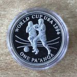 Tonga 1 Paanga 1993 Sprint Fußball PP Silbermünze Mit Zertifikat