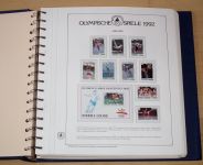 Briefmarkenalbum Olympische Spiele 1992 Deutsche Sporthilfe