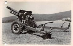 Militär Haubitze, Obusier Foto Postkarte