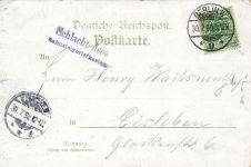 Restaurant und Schloss Schlachtensee Berlin Postkarte Litho AK 1899