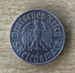 5 Reichsmark Martin Luther 1933 A Silber