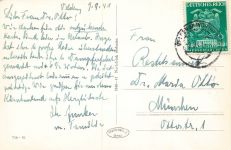 Krumpendorf mit Seekirn und Karawanken in Kärnten Österreich Postkarte AK 1941
