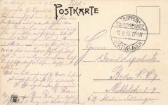 Infanteriestrasse in Truppenübungsplatz Warthelager Posen Postkarte AK 1915