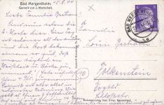 Blick auf Bad Mergentheim Baden-Württemberg Postkarte AK 1944