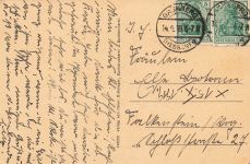 Gruss aus Grünberg mit Amtsgericht und Gasthof Hessen Postkarte AK 1919
