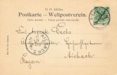 AK Deutsch-Ostafrika DOA Saadani gelaufen Dar-es-Salaam 1900