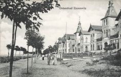 An der Promenade, Häuser in Ostseebad Zinnowitz Mecklenburg-Vorpommern AK 1911