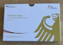 Etui Heimische Vögel für 20 Euro Sammelmünzen Gold 2016 -2021