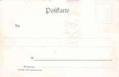 Erinnerung Gruss der Jubelfeier König Albert von Sachsen Geprägt Postkarte AK