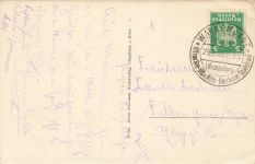 Blick vom Leuchtturm auf Warnemünde Mecklenburg-Vorpommern Postkarte AK 1925