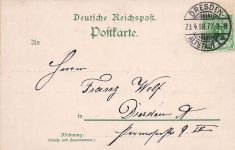 Einzug in Dresden Portrait Prinz Albert und Prinzessin Carola Postkarte AK 1898