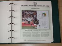 Album Fussball Weltmeisterschaft 1994 mit 6 Numisbriefe mit Münzen